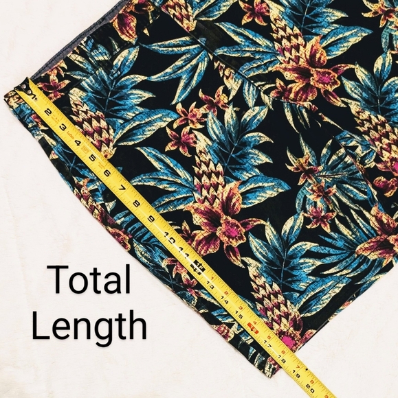 George Men's Shorts Hawaiian Tropical  Floral Print Multicolored sz 34 Inseam 8" - Picture 12 of 12